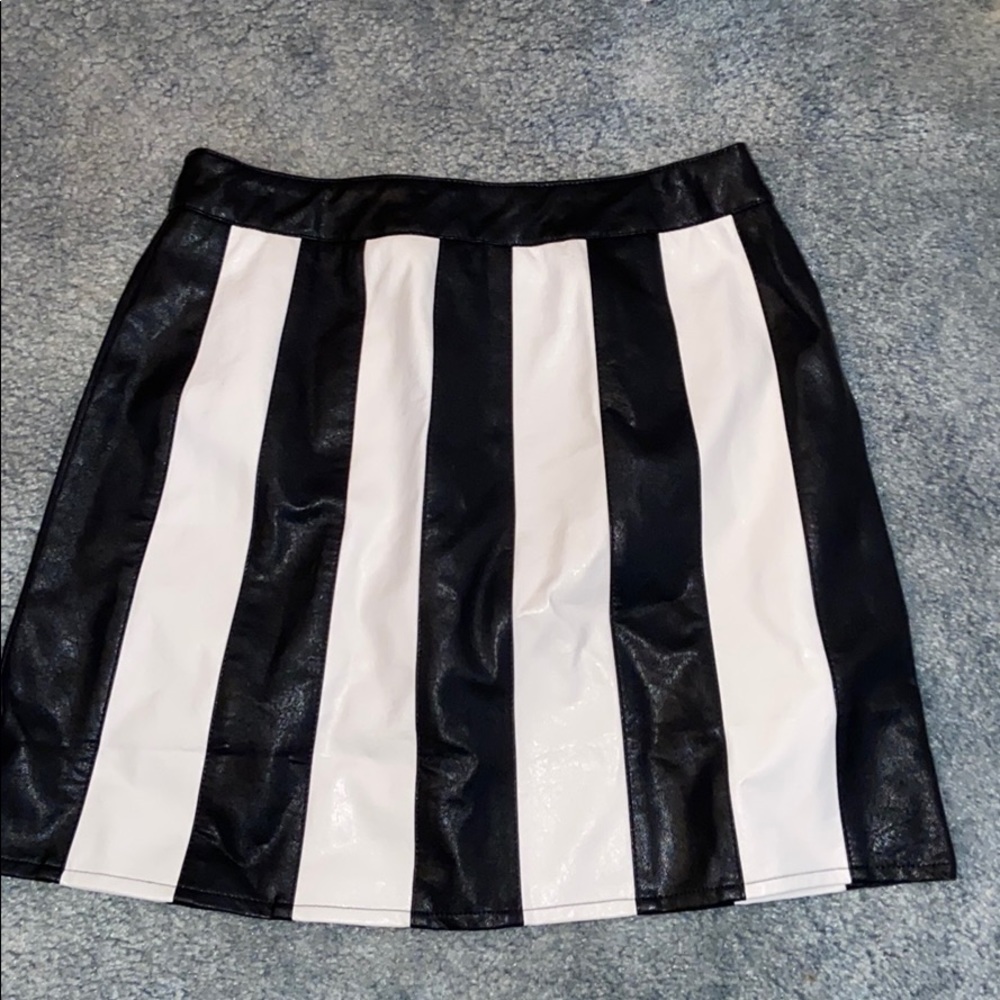 Nasty gal leather skirt